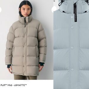 Like New Aritzia Super Puff cliMATTE Mid in Dew Blue Size M